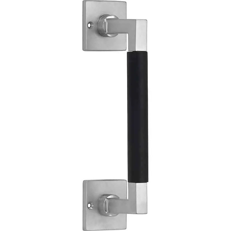Deurgreep BH op vierk r. mat nikkel-eb 300mm Dagaanbieding