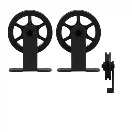 Premium schuifdeurhanger set Suuri zwart t.b.v. extra deur