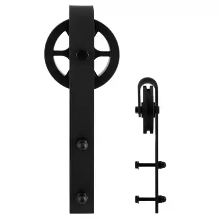 Weekendaanbieding enkele schuifdeurhanger Teho zwart