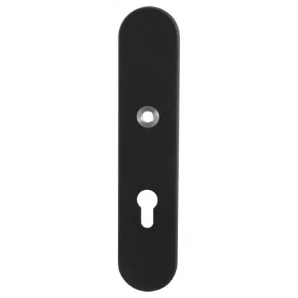 Superprijs veiligheidsbuitenschild PC92 248x52x11 mm afgerond Zwart