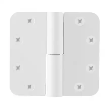 Kogelpaumelle ronde hoek DIN links 89×96 mm Wit egaal Voordeelprijs