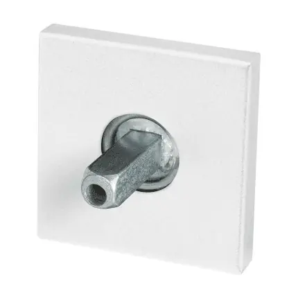 Nieuw GPF8100.42.400 rozet 50x8mm wit met vastgelaste knopvastzetter
