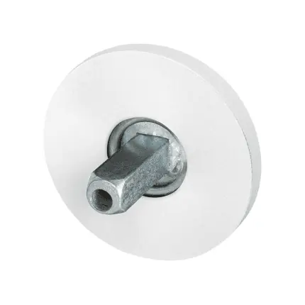 GPF8100.45.400 rozet 50x6mm wit met vastgelaste knopvastzetter Speciale Aanbieding