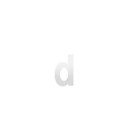 Huisnummer toevoeging letter ‘d’ wit, 156 mm Beste Prijs