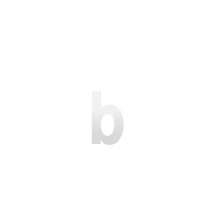Weekendaanbieding Huisnummer toevoeging letter ‘b’ wit, 156 mm