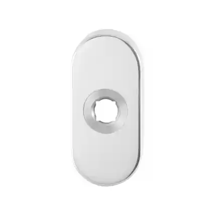 Rozet 70x32x10mm RVS gepolijst ovaal Veilige Betaling