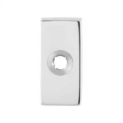 Rechtstreeks Van De Fabrikant Rozet 70x32x10mm RVS gepolijst rechtsdraaiend rechthoekig