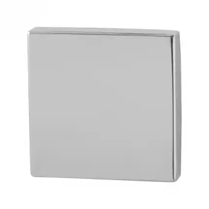 Blinde rozet 50x50x8mm RVS gepolijst Korting