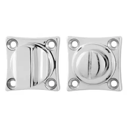 Laatste Versie Toiletgarnituur 38x38x5mm stift 5mm RVS gepolijst grote knop