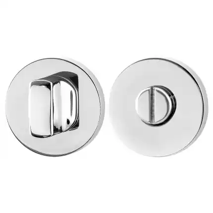 Gereduceerde Prijs Toiletgarnituur 50x8mm stift 5mm RVS gepolijst grote knop rond