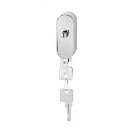 Bestseller DK afsluitbaar ovaal 83x34x31 mm met stift DK 32 mm RVS