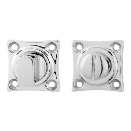 Toiletgarnituur 38x38x5mm stift 8mm RVS gepolijst Snelle Levering