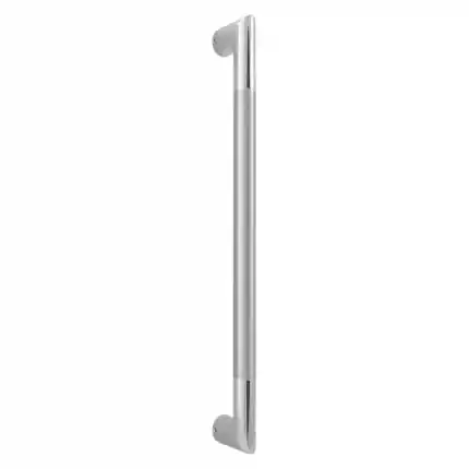 Deurgreep recht 25,4x350mm RVS gepolijst met RVS geborsteld Superprijs