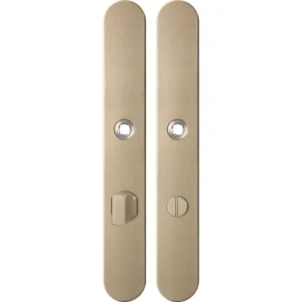 GPF1170.A4 langschild afgerond WC72/8 grote knop Champagne blend Betaalbaar