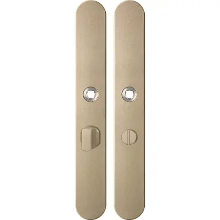 GPF1170.A4 langschild afgerond WC57/5 grote knop Champagne blend Gecertificeerd