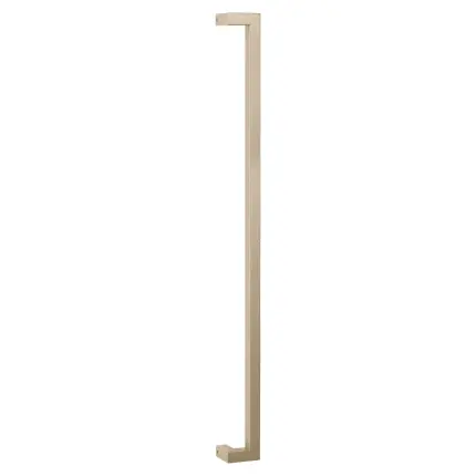 GPF13 deurgreep verkropt 22x22x800mm hoogte 60mm Champagne blend Populair