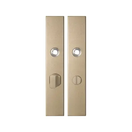 Laatste Versie GPF1125.A4 langschild rechthoekig WC63/8 grote knop Champagne blend