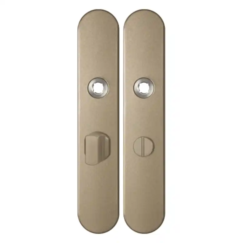 Aanbieding GPF1120.A4 langschild afgerond WC55/8 grote knop Champagne blend