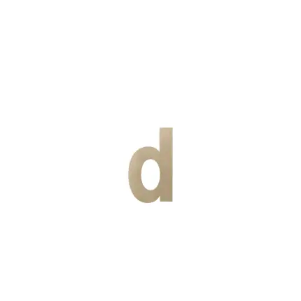 Meest Verkocht Huisnummer toevoeging letter ‘d’ Champagne blend, 156 mm