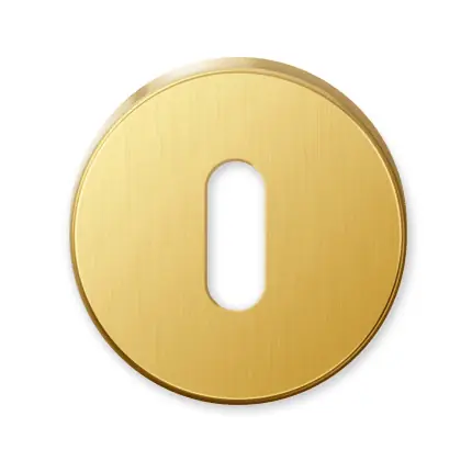 651/B sleutelrozet 51x10mm goud 24k Direct Beschikbaar