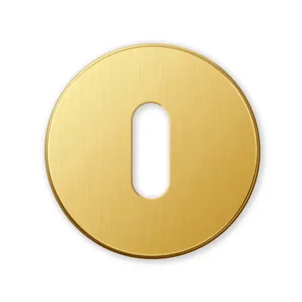 911/B sleutelrozet 51x6mm goud 24k Actieprijs