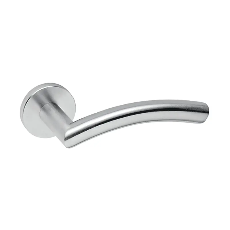 Laatste Versie Deurkruk Tubular L haaks 19mm RVS