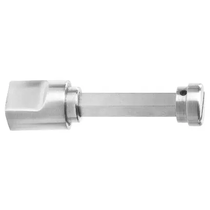 Toiletgarnituur toiletstift 8mm RVS geborsteld normale knop Gecertificeerd