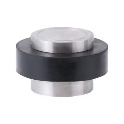 Nu Kopen Deurstopper RVS geborsteld rond 30×48,5 mm