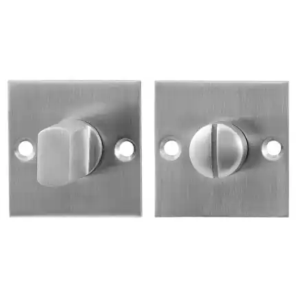 Aanbieding Toiletgarnituur 50x50x2mm stift 5mm RVS geborsteld