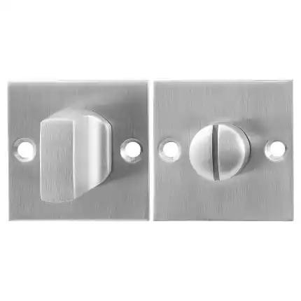 Bestel Nu Toiletgarnituur 50x50x2mm stift 8mm RVS geborsteld grote knop