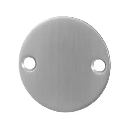 Blinde rozet 50x2mm RVS geborsteld Op = Op