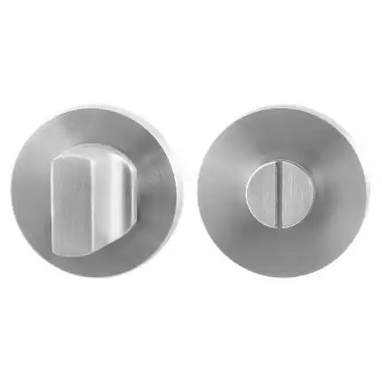 Toiletgarnituur 50x8mm stift 8mm RVS geborsteld grote knop rond Tijdelijk Beschikbaar