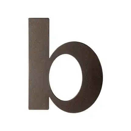 Dark blend letter B plat, 110 mm Bestseller