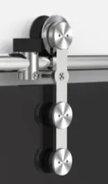 Nu Kopen Schuifdeurrailset Modulair A2 voor houten deur 600-900mm RVS