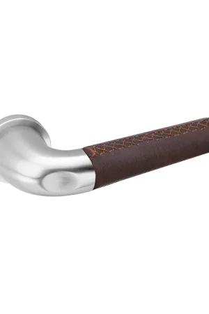 Dagaanbieding Deurkruk DRIVE bruin met rond rozet