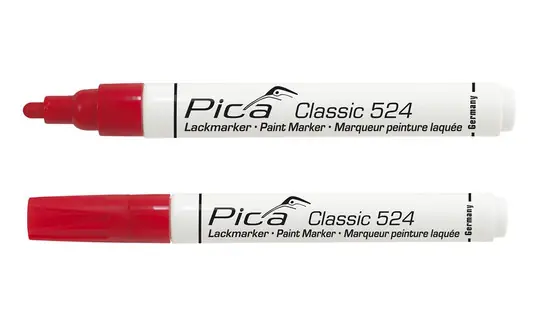 PERMANENT LAKMARKER 2-4MM ROOD Finale Uitverkoop