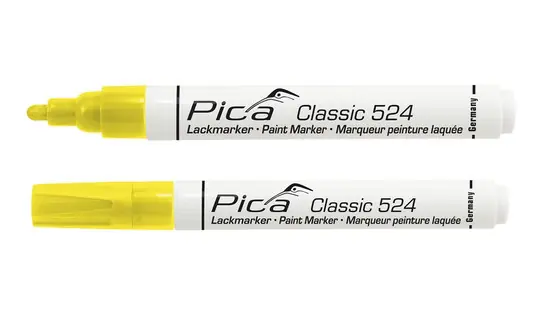 PERMANENT LAKMARKER 2-4MM GEEL Direct Verzonden