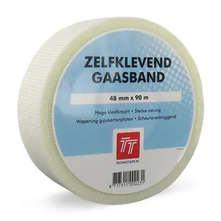 Op = Op GLASVEZEL TAPE SG WIT 48MMX90M