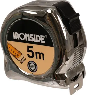 ROLBANDMAAT CHROOM PRO 5MX25MM Exclusieve Aanbieding