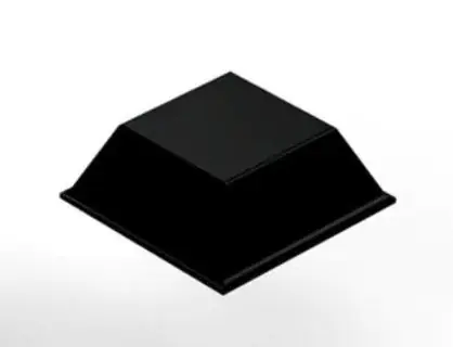 Koop Vandaag PLAKBUFFER ZWART 20.6X20.6X7.6MM