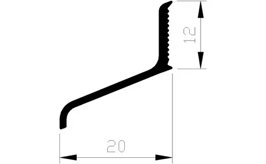Favoriet LEKDORPEL ALUMINIUM 20x10 mm