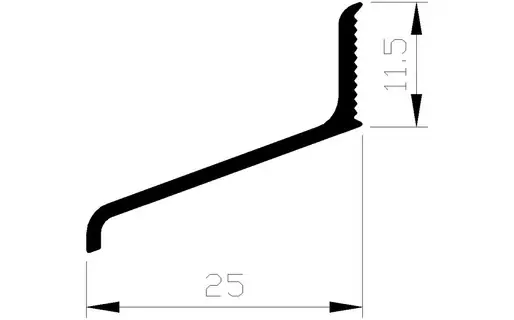 LEKDORPEL ALUMINIUM 25x10 mm Seizoensaanbieding