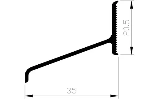 LEKDORPEL ALUMINIUM 35x20 mm Rechtstreeks Van De Fabrikant