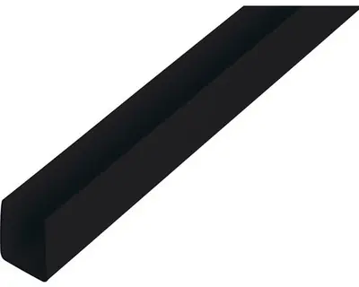 Meest Verkocht U-PROFIEL PVC ZWART H=18 X INW.=18MM