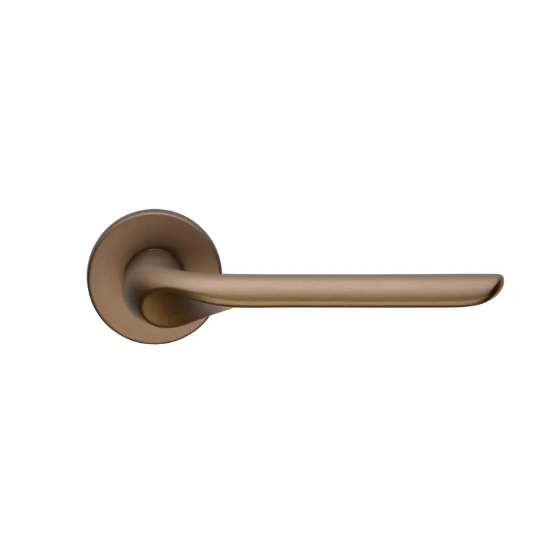 DND Deurkruk Chop ronde rozet Pearl Bronze Hete Deal