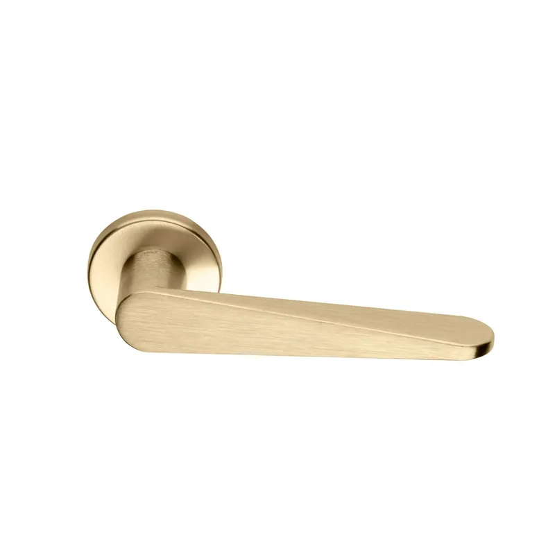 DND Deurkruk Iki ronde rozet Satin Gold Koop Vandaag