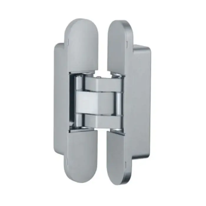 Onzichtbaar 3D scharnier 135x28mm Mat Chroom 3D Instelbaar Merkproduct