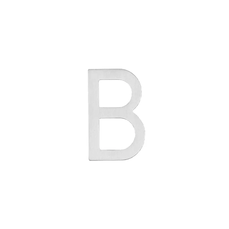 Intersteel Huisletter B 100 mm rvs geborsteld Premium