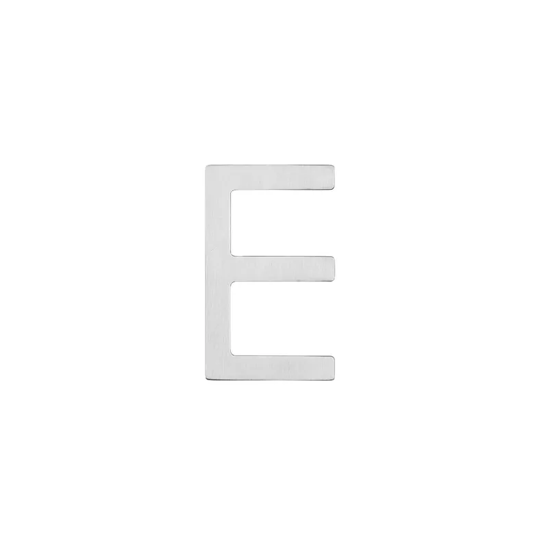 Intersteel Huisletter E 100 mm rvs geborsteld Gecertificeerd