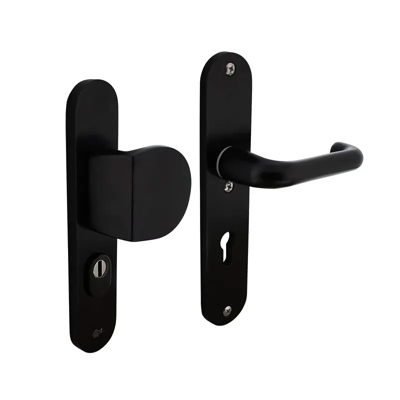 Intersteel Veiligheidsbeslag SKG3 greep/kruk met kerntrekbeveiliging PC72mm Aluminium Zwart Gecertificeerd
